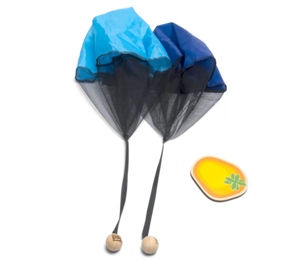 La pétanque volante - mini jeu de boules-parachutes