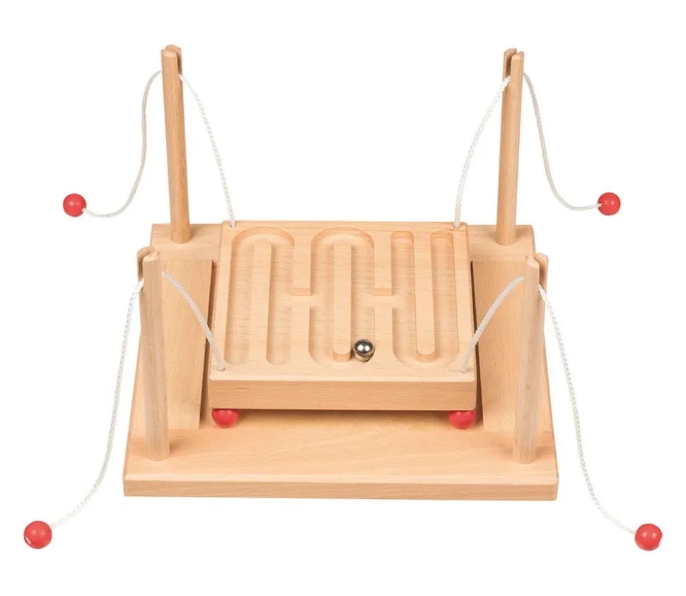 Labyrinthe coopératif en bois 2 à 4 joueurs