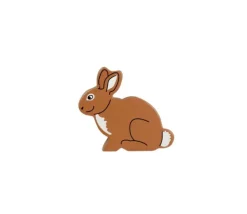Lapin en bois 6 x 7 x 2.3 cm