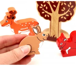 Lapin en bois 6 x 7 x 2.3 cm