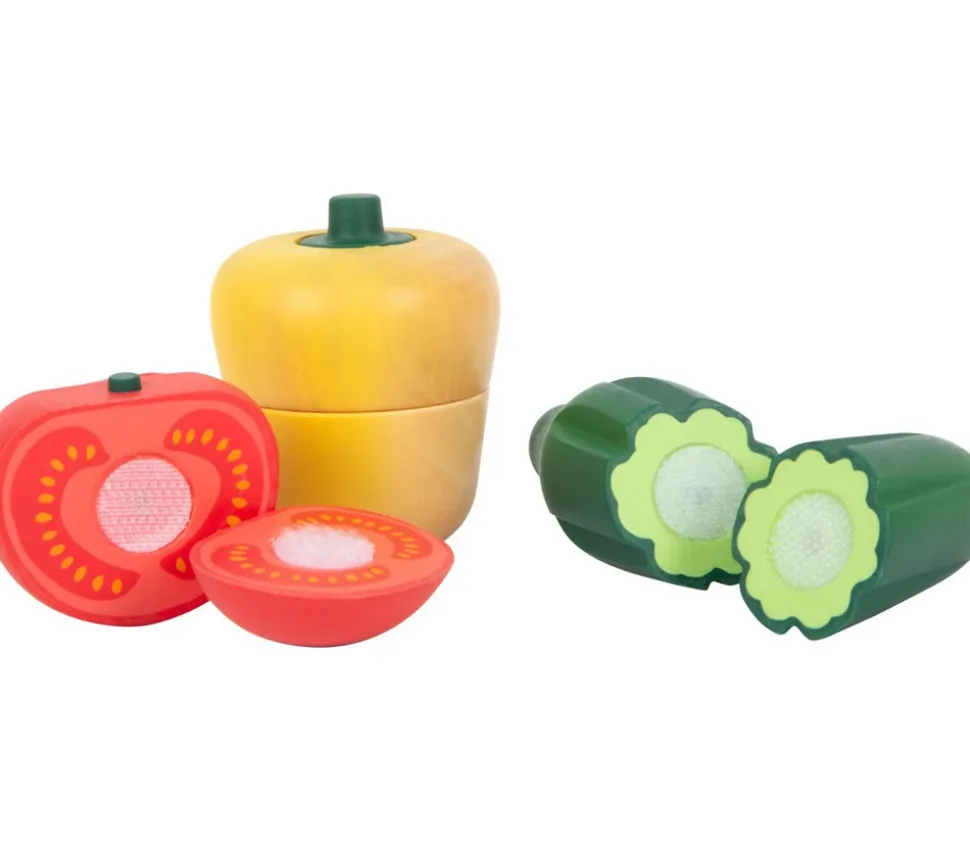 Légumes à découper en bois fresh