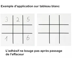 Lignes noires autocollantes 3 mm de large sur 15 mètres