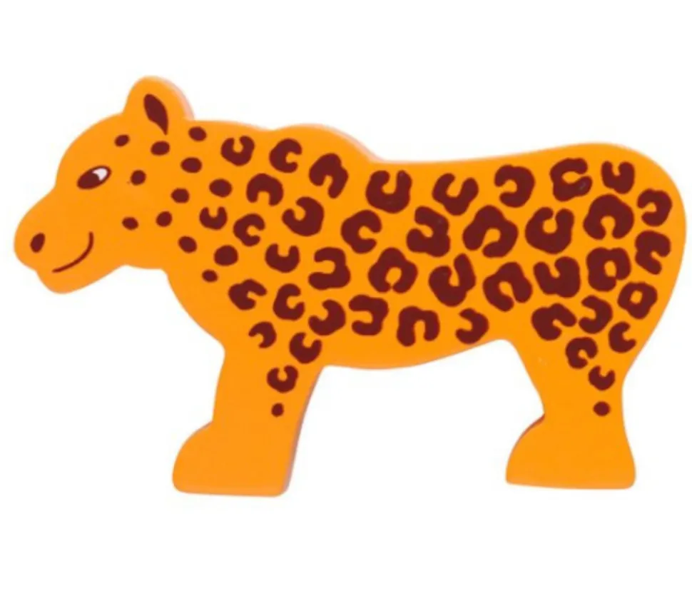 Léopard en bois 53 x 86 x 15 mm