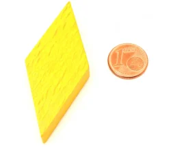 Losange en bois 60 x 25 x 8 mm JAUNE pour jeu achat en ligne