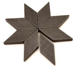 Losange en bois 60 x 25 x 8 mm noir pour jeu achat en ligne