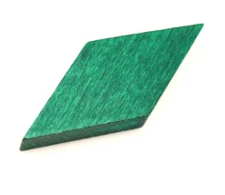 Losange en bois 60 x 25 x 8 mm VERT vintage