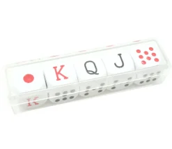 Lot 5 dés poker américain 16 mm