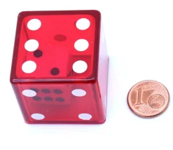 Lot de 12 Dés double JUMBO 3.2 cm avec 1 dé à l'intérieur