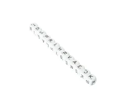 Lot de 13 dés lettres alphabet