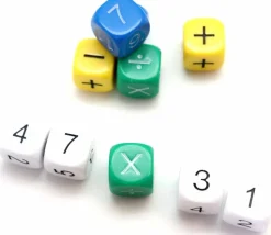 Lot de 10 dés mathematiques 16 mm