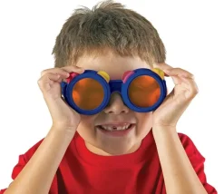 Lunettes jeu optique : mélangeur de couleurs et distorsion