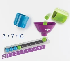 Machine à compter aimantée ludique avec des billes