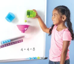 Machine à compter aimantée ludique avec des billes