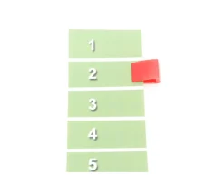 Marqueur clip rouge 13 x 21 mm pince curseur.