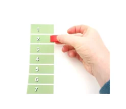 Marqueur clip rouge 13 x 21 mm pince curseur.