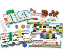 Mathlink cubes Mathmobiles - 100 cubes + 30 fiches activités mathématiques STEM