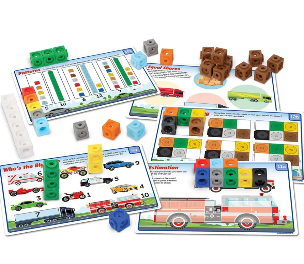 Mathlink cubes Mathmobiles - 100 cubes + 30 fiches activités mathématiques STEM