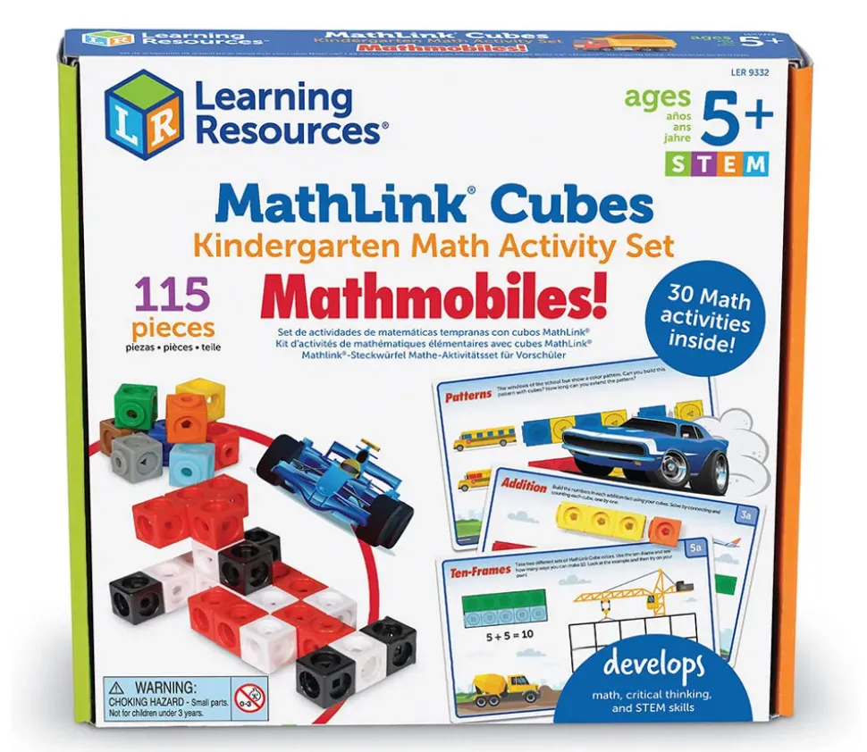 Mathlink cubes Mathmobiles - 100 cubes + 30 fiches activités mathématiques STEM