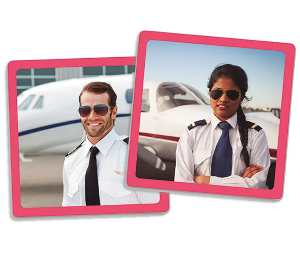 Maxi mémo métiers homme-femme : égalité