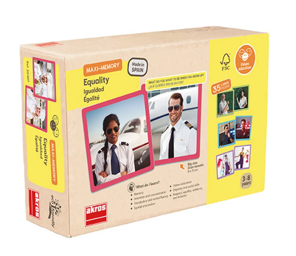 Maxi mémo métiers homme-femme : égalité