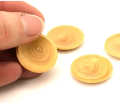 Mini assiette en bois - pion 23 x 3 mm