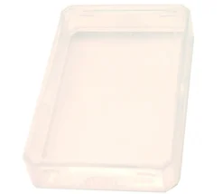 Mini Boite plastique 7.5 x 5.1 x 1.6 cm transparente vide pour mini cartes à jouer