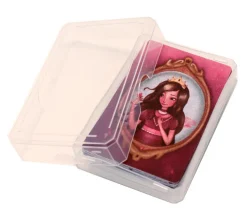 Mini Boite plastique 7.5 x 5.1 x 1.6 cm transparente vide pour mini cartes à jouer