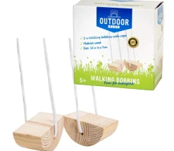 Mini échasses en bois arrondies