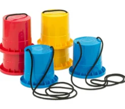 Mini échasses enfant en plastique coloré