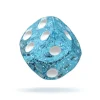 Mini dé 6 faces 12 mm Speckled Oakie Doakie bleu clair