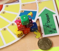 Mini Dé à jouer coloré 1 cm points de 1 à 6 couleur au hasard