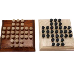 Mini jeu solitaire en bois 12 cm - fabrication française