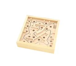 mini labyrinthe en bois 11.5 x 11.5 cm
