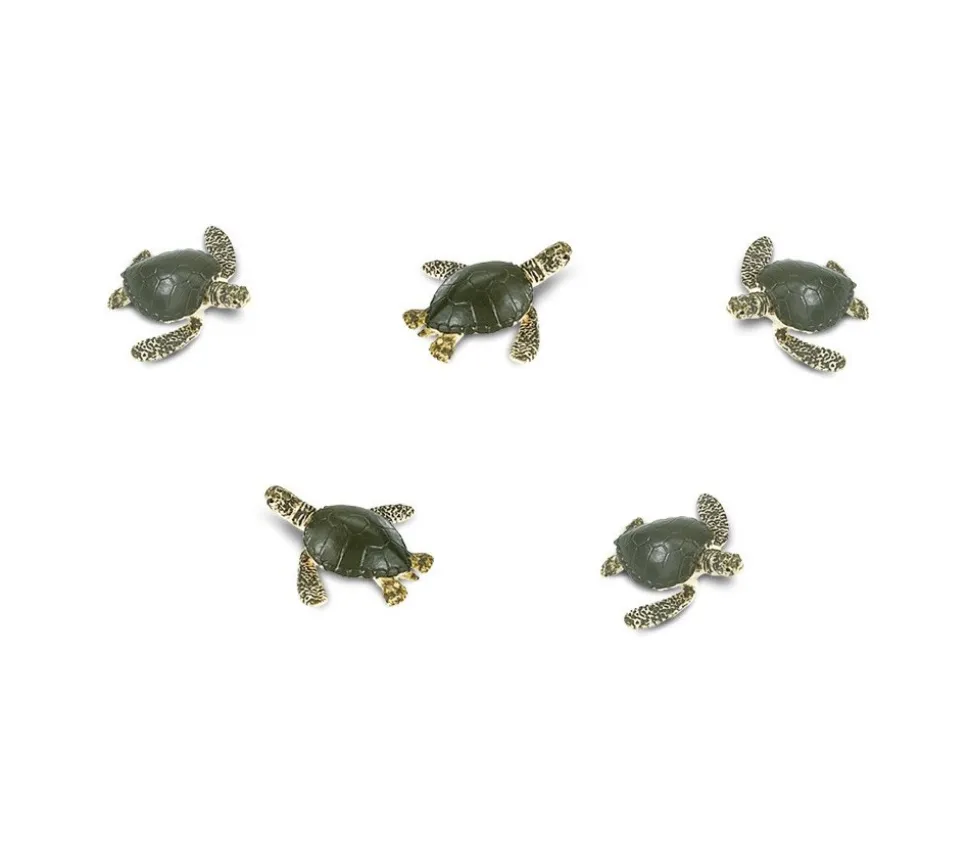 Mini mini Figurine tortue de mer verte 30 x 30 x 9 mm