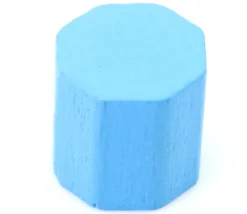 Mini octogone 10x10 mm en bois coloré pour jeu à l'unité
