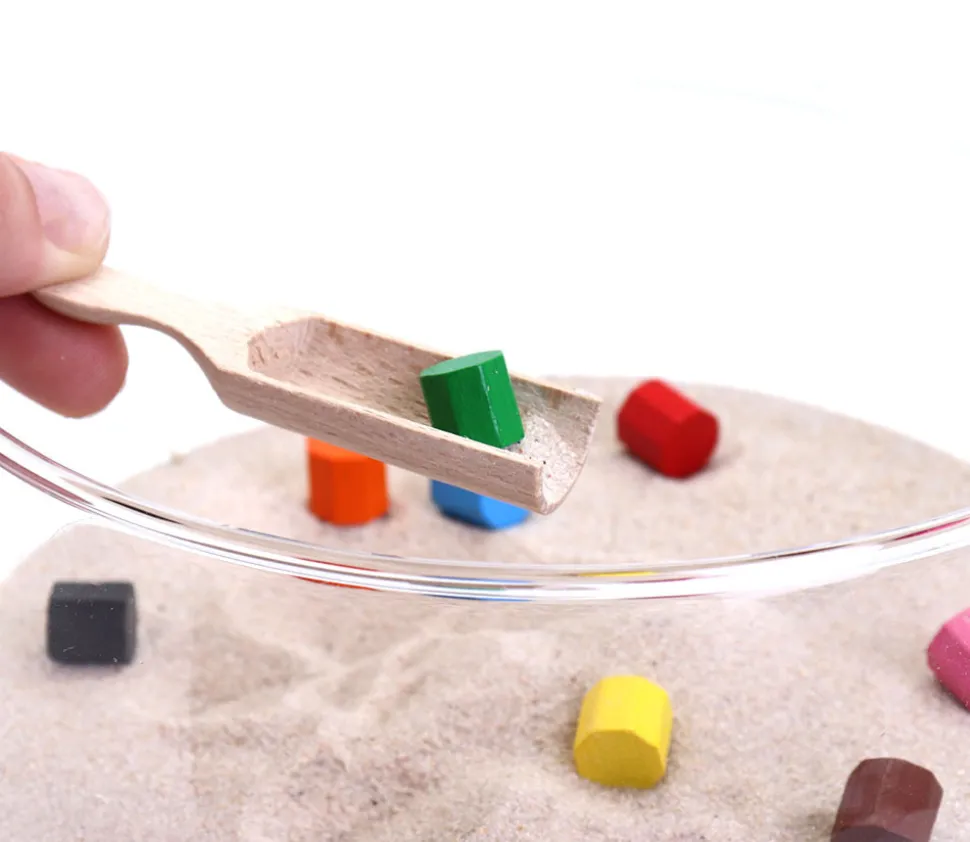 Mini pelle motricité en bois 7 cm