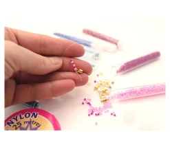 Mini perles rocailles - 15 tubes de couleurs + apprêts