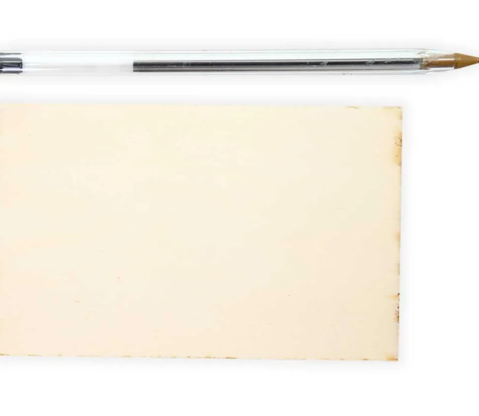 Mini plateau bois rectangle de 12 x 7 cm