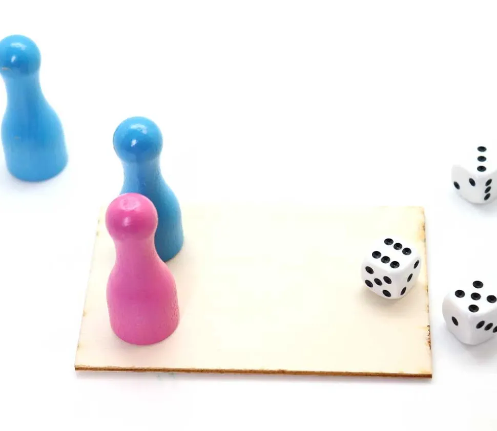 Mini plateau bois rectangle de 12 x 7 cm