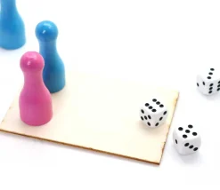 Mini plateau bois rectangle de 12 x 7 cm