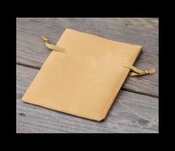 Mini sac tissu doré 6 x 8 cm