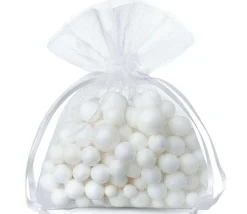 Mini Sac tissu transparent 5 x 7 cm blanc