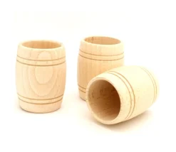 Mini Tonneau en bois de 6.8 cm de haut