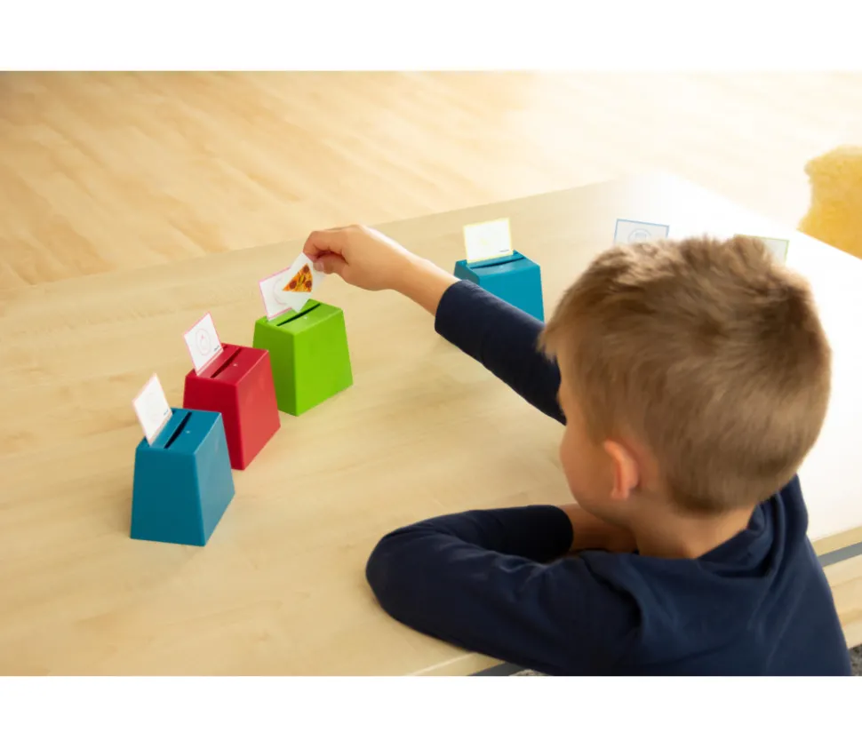 Mini urne - cache cartes quizz / jeu de tri en bio-plastique