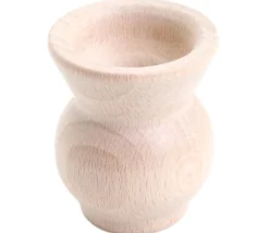 Mini vase en bois de 4.5 x 5 cm