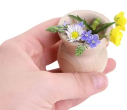 Mini vase en bois de 4.5 x 5 cm