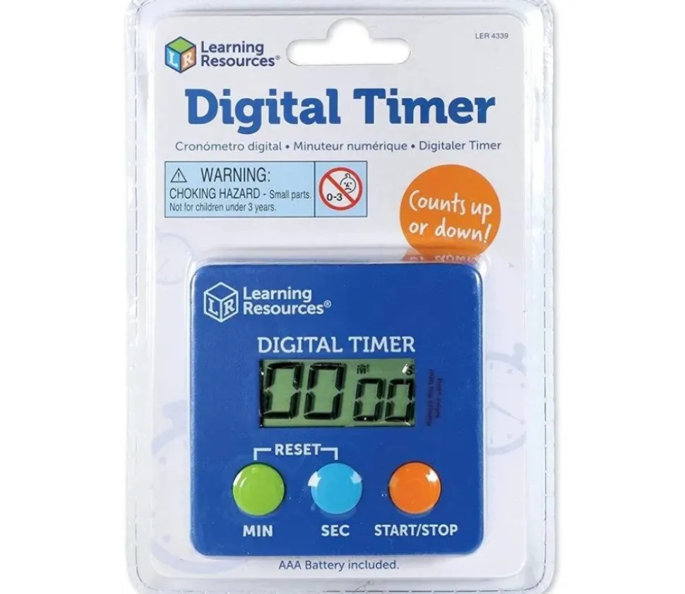 Minuteur électronique facile - sablier digital 1 seconde à 99 minutes - 6.8 cm