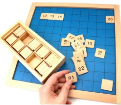 Montessori Table des 100 - plateau centaine