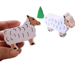 Mouton en bois 75 x 60 x 15 mm