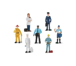 Métiers : 7 figurines de jeu réalistes 6 cm